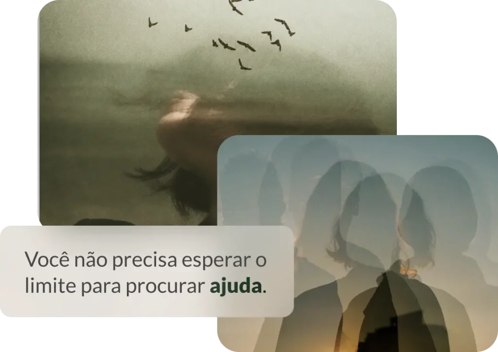Ilustração simbólica de leveza e paz mental, com pássaros voando livres