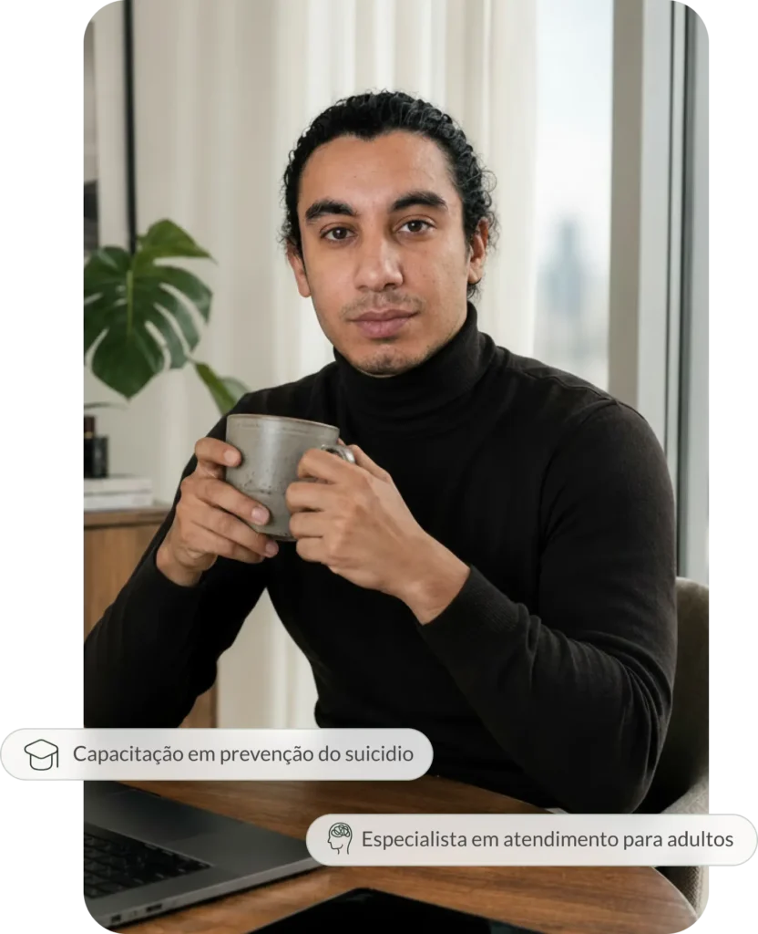 Pedro H. Santos, psicólogo clínico especializado em atendimento online